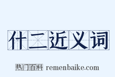 什二近义词是什么意思的图片